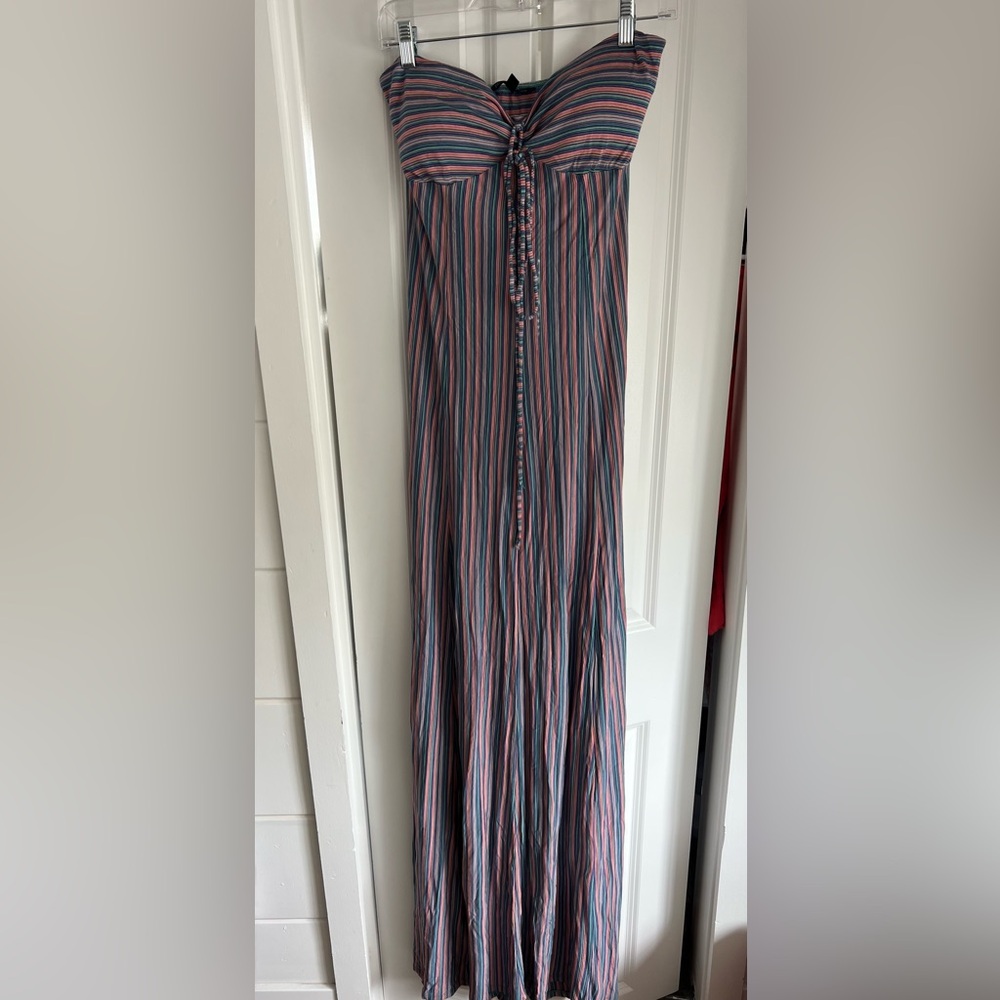 Felicity & Coco Striped Maxi Dress